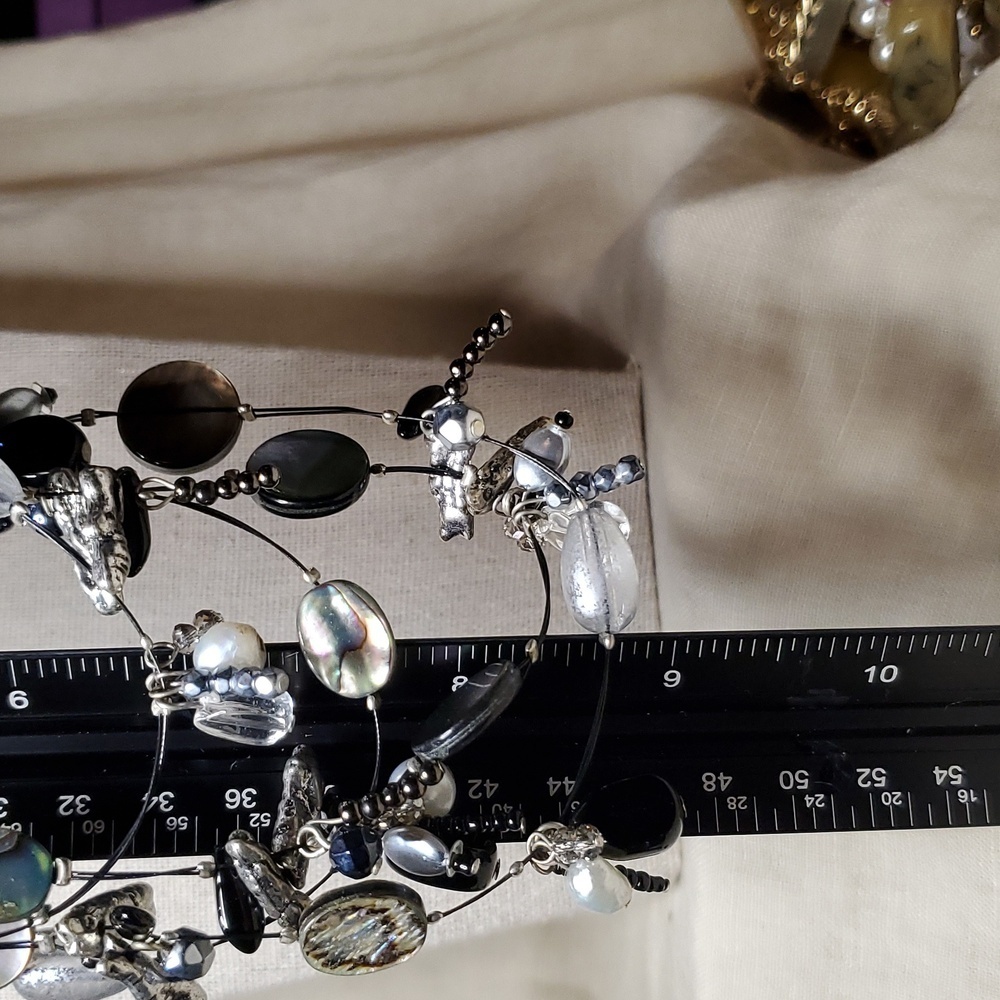 Chico's Multi Stranded Charm Necklace - image 4